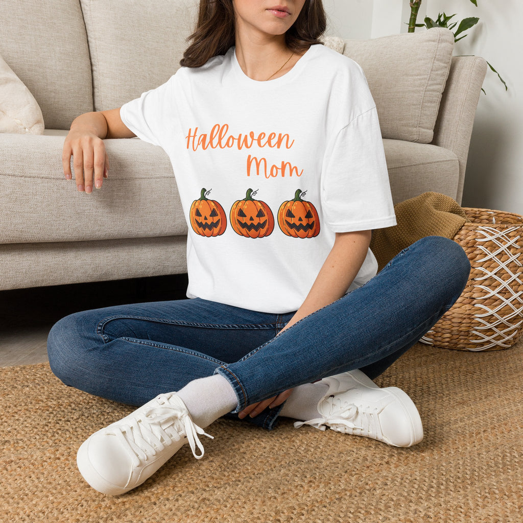 Halloween Mom T-Shirt — Cute Pumpkins Fall Tee for Moms, Halloween Family Outfit