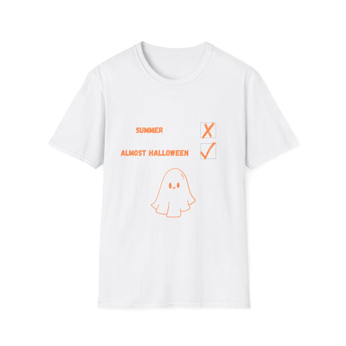 Halloween T-Shirt - 'Almost Halloween' Cute Ghost Tee